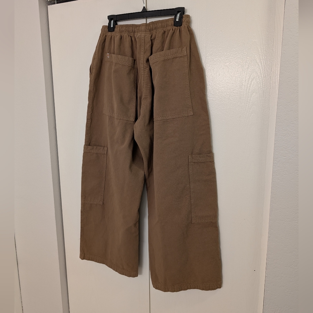 Big Bud Press Wide Leg Cargo Pants in Brown - Picture 6 of 15